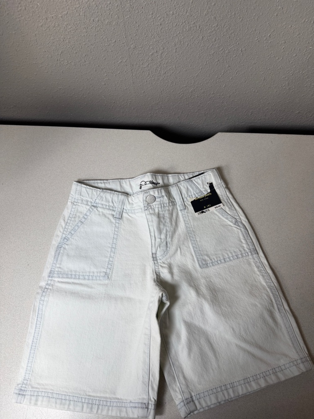 art class light Blue Women's Boyfriend Bermuda Jeans Shorts